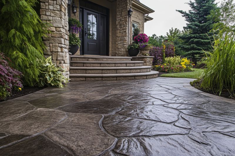 Stamped Concrete Walkway
